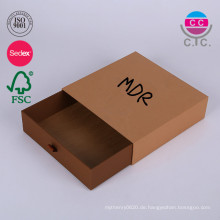 Dongguan Fabrik Preis Sliding Papier Geschenk Box Schublade Karton